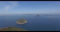 五色台から　瀬戸内の島々を空撮　香川県f　山を回り込むと島々が 88012959