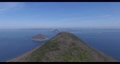 五色台から　瀬戸内の島々を空撮　香川県h　山を越えて瀬戸内海にズームイン 88012961