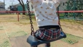 公園のブランコで遊ぶ小さな男の子（4K） 88517859