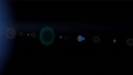 左右に動く青い光とレンズフレアの動画素材（レンズフレア、光、ライトリーク） 89207096
