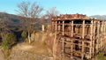 [Gifu Prefecture] Naegi Castle Ruins Aerial view 89502364