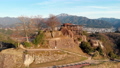 [Gifu Prefecture] Naegi Castle Ruins Aerial view 89502368