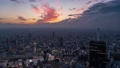 タイムラプス；東京都豊島区池袋から見た夕方から夜の都市景観 92235505