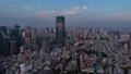 タイムラプス：東京都港区六本木から見た夕方の東京の都市景観 93000381