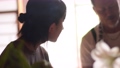 焼香する中学生の女の子　中学生　13歳　日本人　黒髪　花 93089217