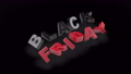 Black friday, promo animation with spinning black and red letters 93132355