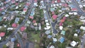 住宅地の空撮　オーストラリア　タスマニア　ホバート 93147600