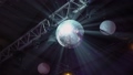 Disco light ball at the party. Stage lighting in nightclub 93480003