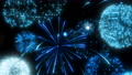 青色の打ち上げ花火 フラッシュパーティクルアニメーションエフェクト 93724615