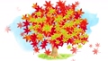水彩の紅葉の木と青空のアニメーション 94473498