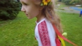 Ukrainian baby girl in national dress. 94515627