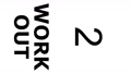 「WORKOUT」のカウントアップタイマー30秒、シンプルでクールなモノトーンの数字で数える。 94721011