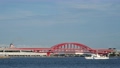 神戸港 中突堤から見る神戸大橋 (タイムラプス) 95069269
