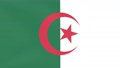 風にはためく国旗の3DCG動画、アルジェリア 95249935