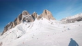 FPV POV of alpine skiing in Dolomites, Italy 96032574