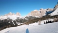 FPV POV of alpine skiing in Dolomites, Italy 96032584