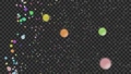 CG particles Many colorful balls 96147796