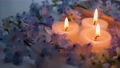 아로마 촛불과 꽃 휴식 영상 소재 96351689