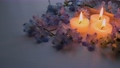 아로마 촛불과 꽃 휴식 영상 소재 96351691