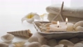 아로마 촛불과 조개 릴렉제이션 동영상 소재 96403974