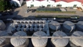 Aerial view of the traditional winery factory of Porto wine 96430333