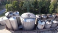 Aerial view of winery factory plant  96430336