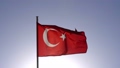 Turkish flag flutters in the wind against the sky. Turkish republic and culture, independence, travel concept. 96485609