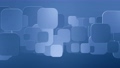 Geometric vibrant blue background with rounded squares moving horizontally, 3d abstract looping animation, 4k 96591447