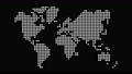 動画素材/ 角ドットで表現した世界地図ポップアップ4Kアニメーション 96710529