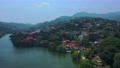 Aerial drone view of Kandy lake and city famous country landmark in Sri Lanka. 96904890