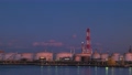 夕景の鹿島港　石油タンク群の夕景 98008405