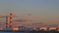 夕景の鹿島港　石油タンク群の夕景 98008406