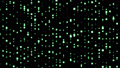 Digital data element motion background.Geometric technology pattern.Modern pixel shape glowing motion graphic 99893028